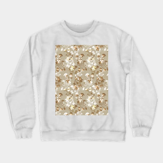 fall winter floral Crewneck Sweatshirt by Remotextiles